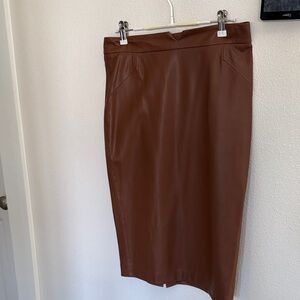Zara Brown Pencil Skirt